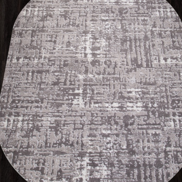 Ковер 8667 - GRAY - Овал - коллекция RICHI