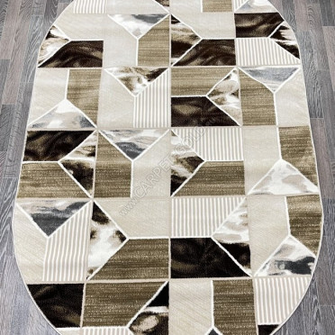 Турецкий ковер 40592C_KAHVE / KAHVE овал