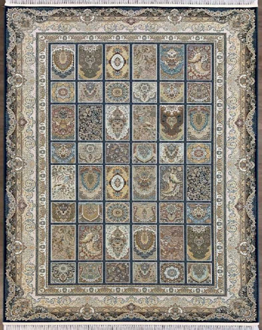 Ковер персидский 1500-G139 Mashad 1500 (Акрил, синий)