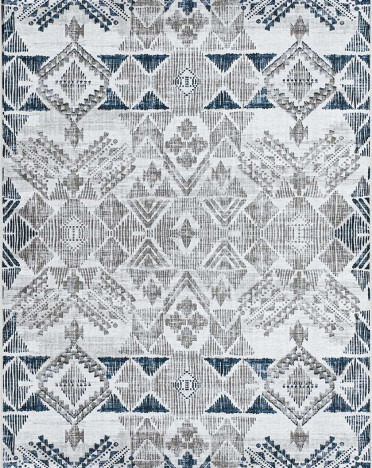 Ковер турецкий 1916 Otantik (Полиэстер, синий, серый)