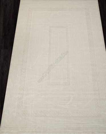 Ковер турецкий D339A Berlin (PP Heatset Высокоплотный, кремовый)