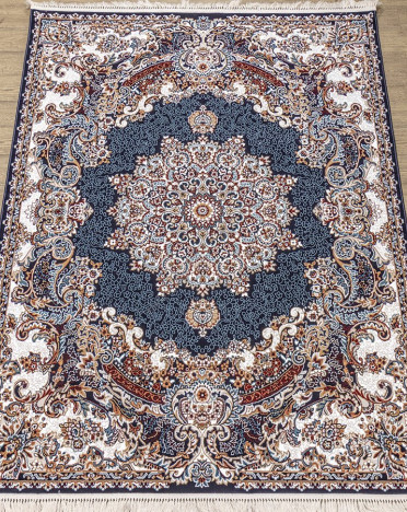 Ковер российский 29281-22833 Семеркант (PP Heatset Высокоплотный, бежевый, синий)