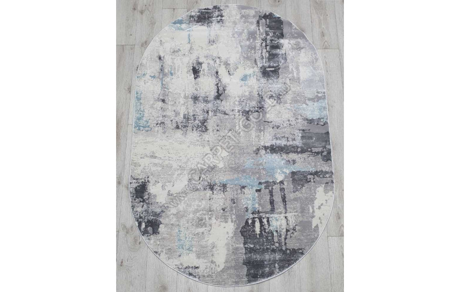 Ковер 36506A OVAL GREY / BLUE Amatis (Reis)