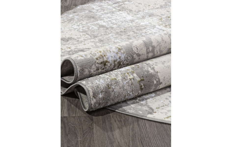 Ковер F169 - CREAM-GREEN - Овал - коллекция LIMAN