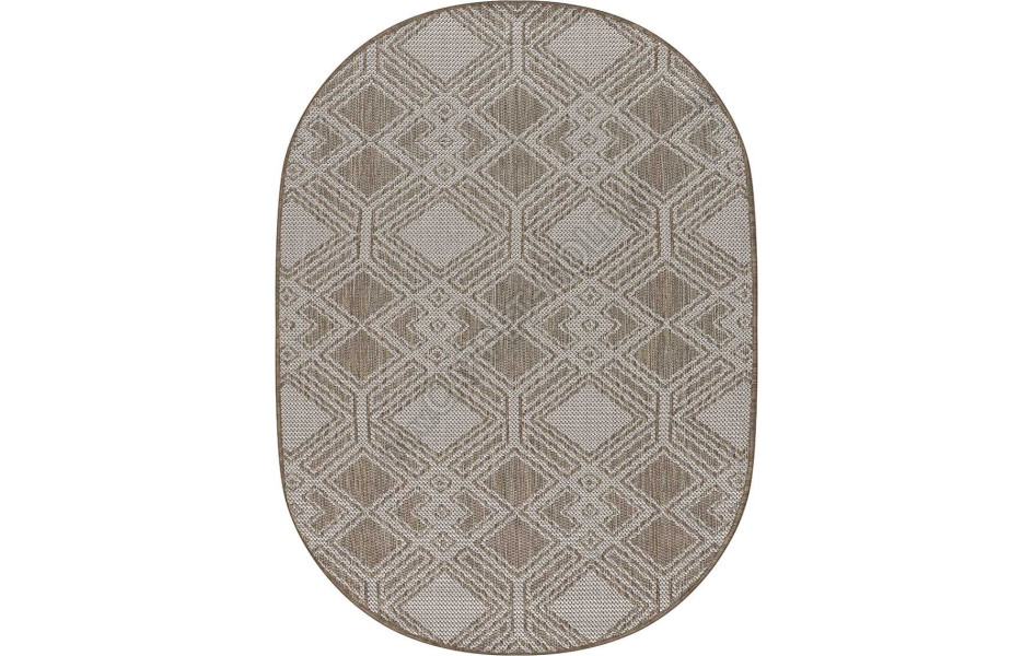 Безворсовый ковер SZ5204A1O OVAL 34 Циновка Тпе