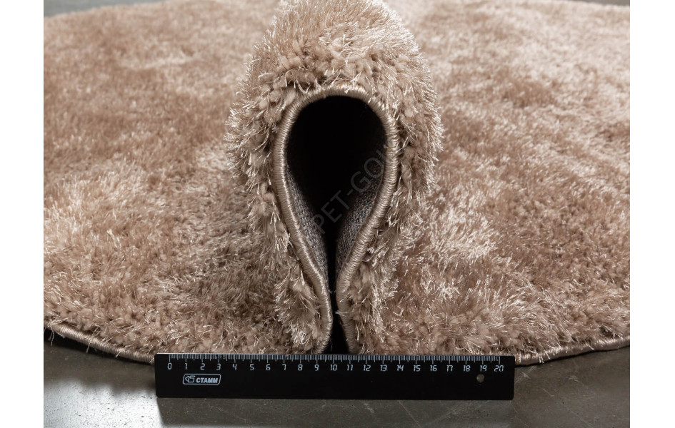 Турецкий ковер Паффи Шагги 8 P001A круглый