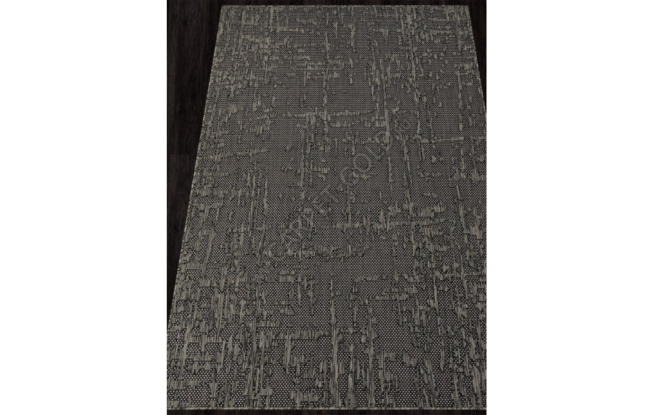 Ковер S136 - BLACK-GRAY - Прямоугольник - коллекция KAIR