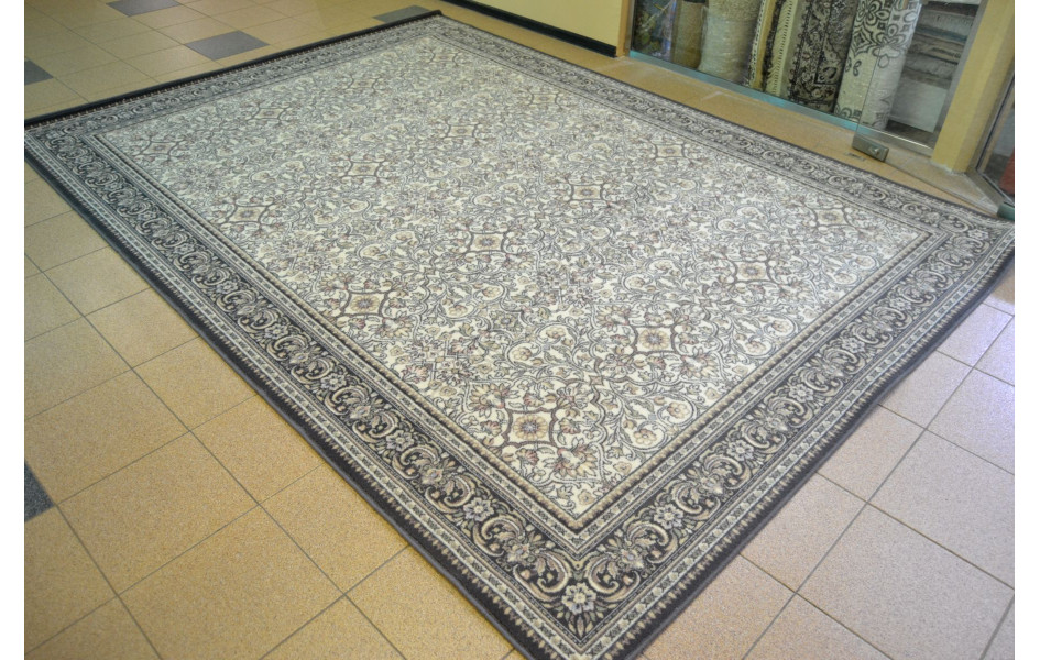 Шерстяной ковёр salamanka alabaster серого цвета