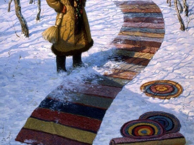 Чистка ворса снегом