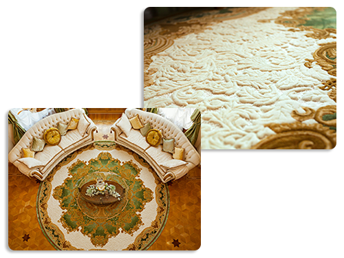 Рельефный ковер в интерьере